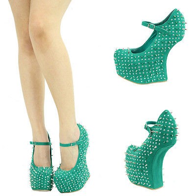 spike wedges in Heels