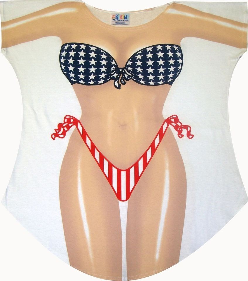 Stars and Stripes Bikini Cover up Ladys Fun Wear