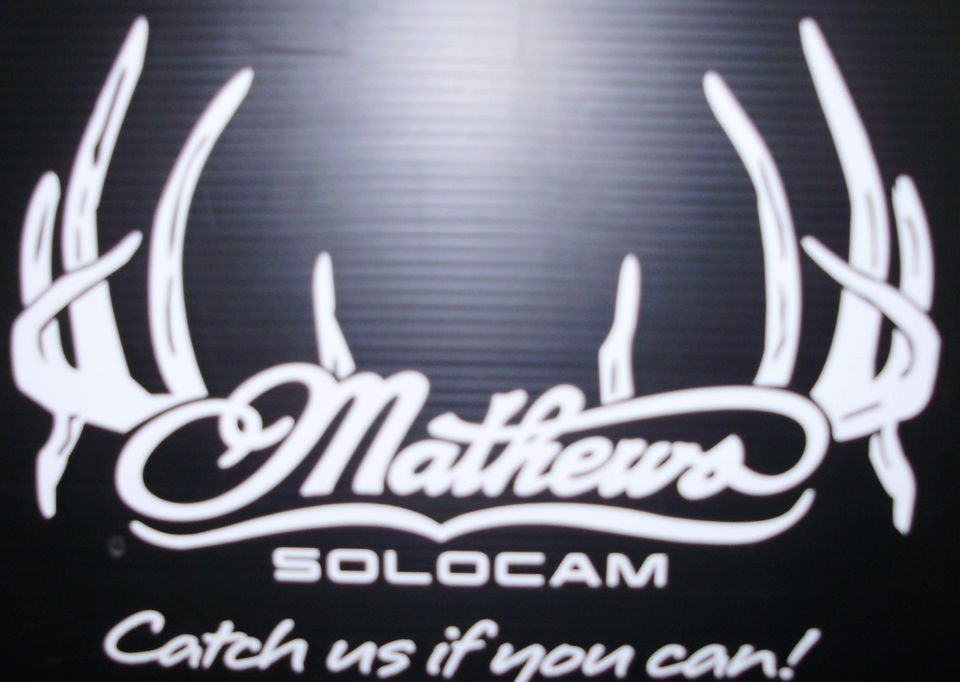 Mathews rack decal 13 x 10 die cut