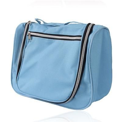 Hanging Toiletry Travel Organizer Wash Bag Case Blue