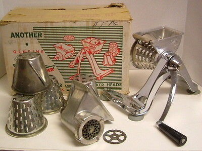 Vintage General Merry Grinder Meat Food Nut Grinder & 5 Salad Maker 