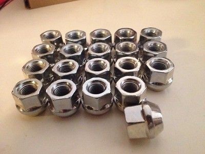 New Lug Nuts Bulge Open End Nut 7/16 20 Thread  Set of 20 for 5 Lug 