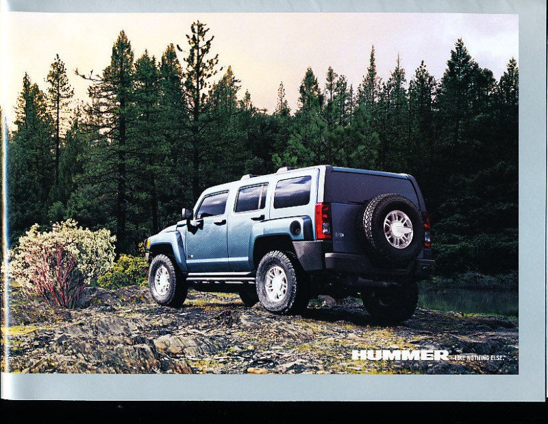 2007 Hummer H2 H3 SUT H3x Sales Brochure