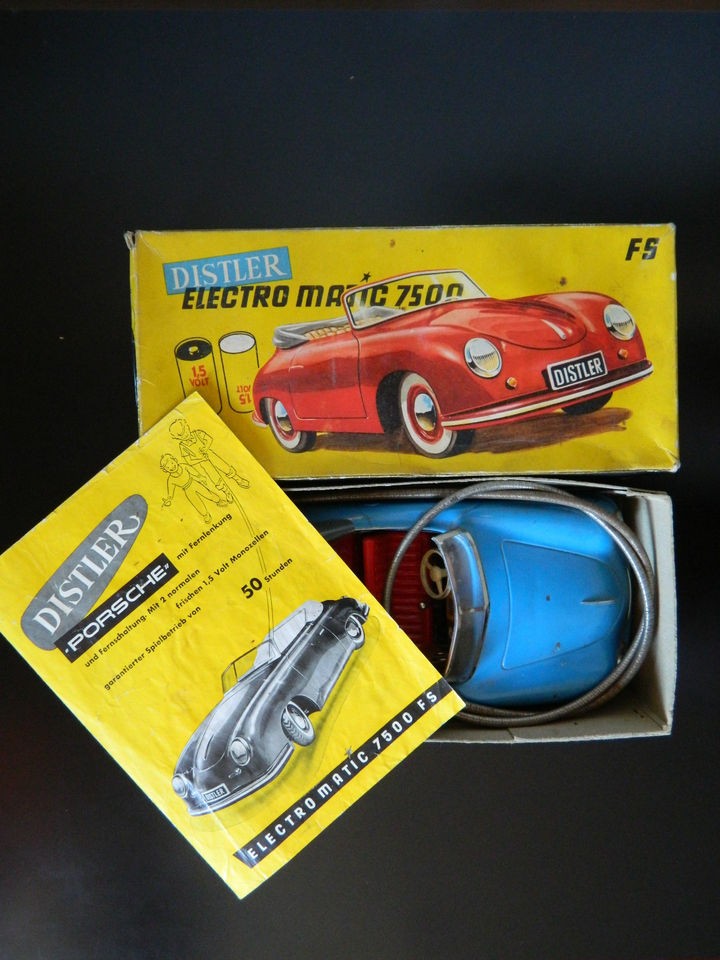 ORIGINAL 1950S DISTLER PORSCHE ELECRO MATIC 7500 FS w/t BOX ,REMOTE 