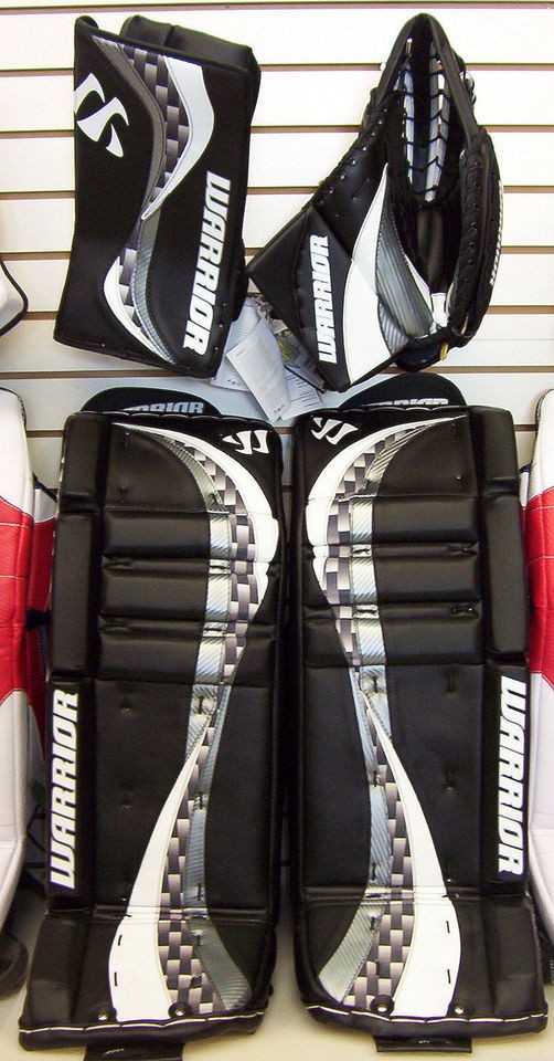 Warrior Swagger jr leg pads glove blocker LA Black 23+1 new junior 