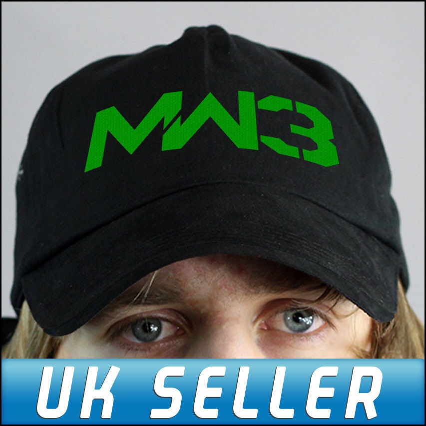 Modern Warfare 3 MW3 Xbox 360 PS3 PC Black Cap Hat Baseball Cap Brand 