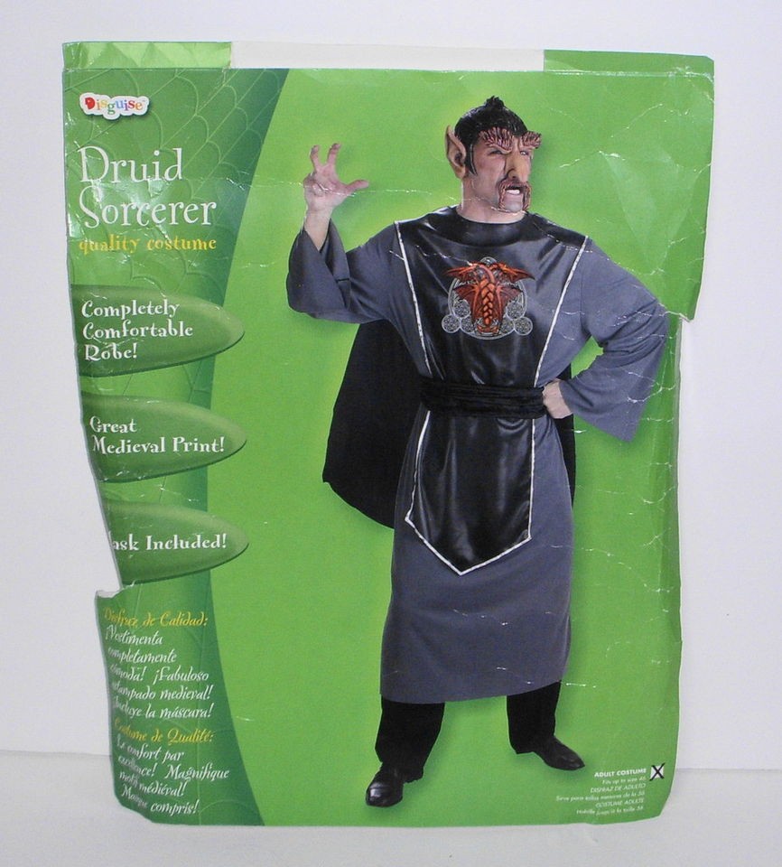 Druid Sorcerer w/Mask Costume Adult One Size #1142