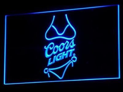 NEW COORS LIGHT BEER SOMBRERO HAT REAL NEON LIGHT BAR PUB SIGN