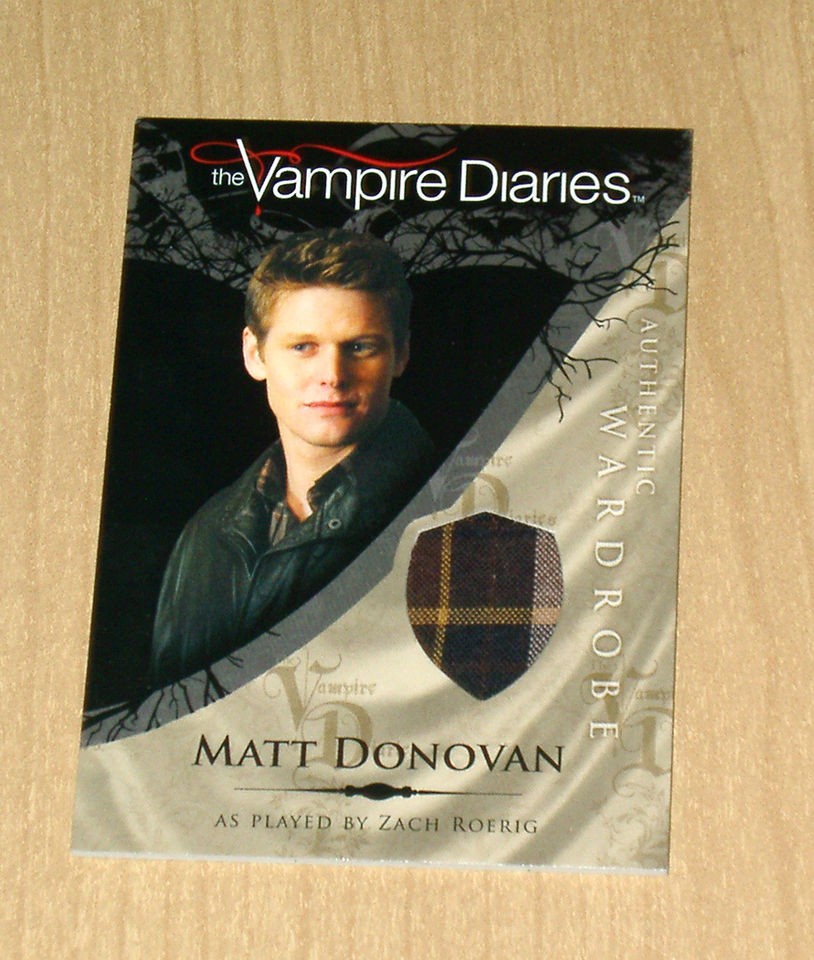 Cryptozoic Vampire Diaries wardrobe costume Matt Donovan / Zach Roerig 