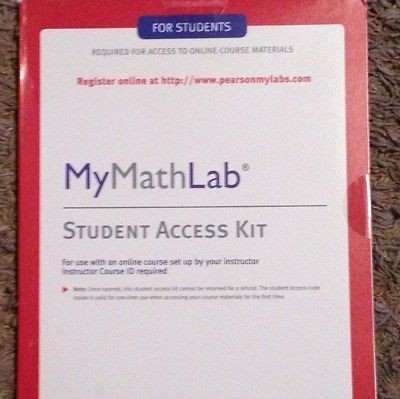 Mymathlab Kit by Mathematics Staff, Addison Wesley Publishing Staff 