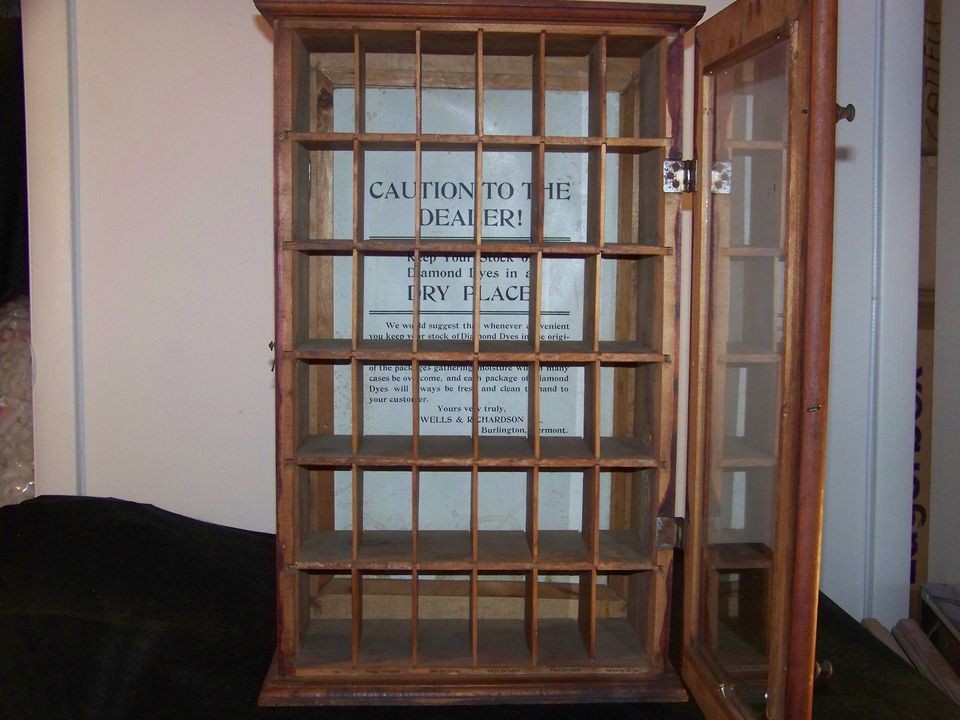   c1880 1895 Shaker Pine/Wood Dye/Spice Rack Cupboard Rack Organizer