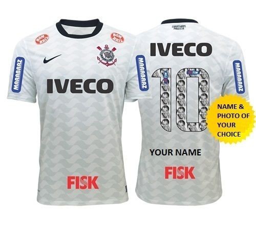 Corinthians shirt Nike Official Libertadores Final 2012 + Name  Number 