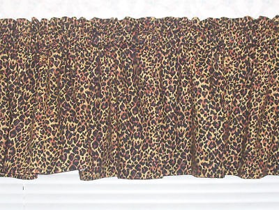 New Leopard Animal Print Valance Valances Curtains Wild