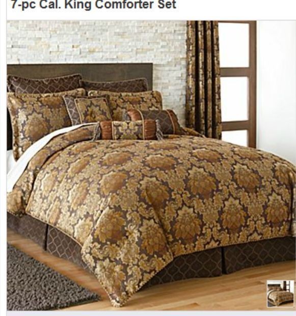 Chris Madden Wexford 7 pc Comforter CAL. KING NEW