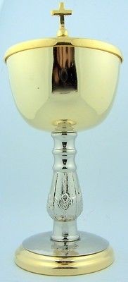 Church Chapel Gold Gilded Communion Chalice Host Ciborium Ciboria 