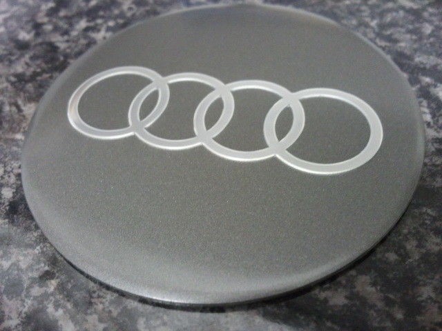 6cm 60mm GREY ALLOY WHEEL AUDI TT A2 A5 A6 A8 Q7 Q5 ABT RS6 CENTRE 