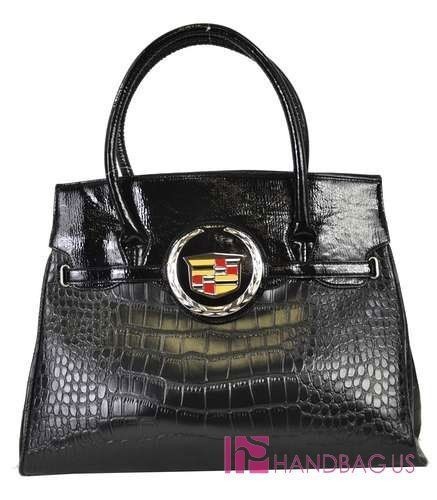 Licensed CADILLAC Tote Bag Embossed Croc Skin Purse Handbag by Ashley 