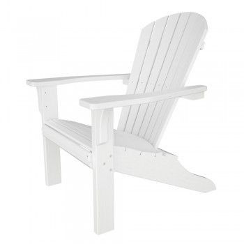 PW OUTDOOR PATIO FURNITURE SEASHELL ADIRONDACK CHAIR