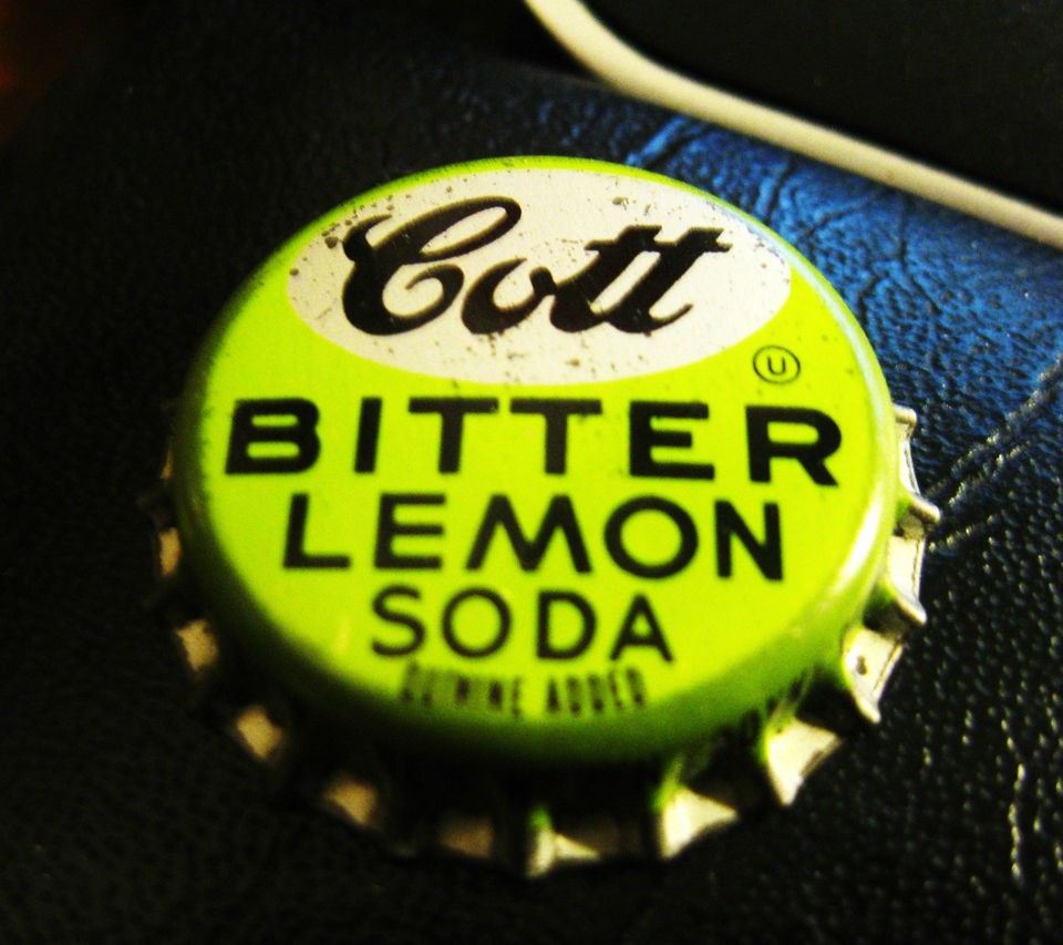 UNUSED) COTT BITTER LEMON SODA CORK BOTTLE CAP / CROWN NEW HAVEN CT