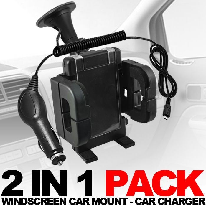 WINDSCREEN CAR MOUNT HOLDER,CAR CHARGER FOR VARIOUS VERTU MOBILE 