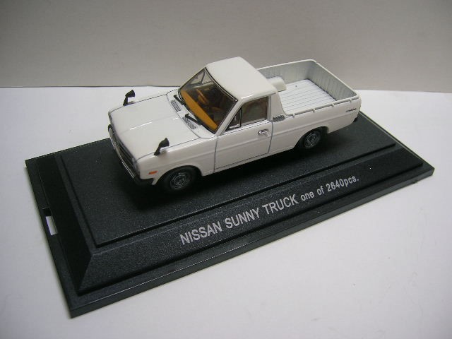 DATSUN SUNNY TRUCK 1200 B120, 1/43 EBBRO A12 NISSAN B122 WHITE 1200 