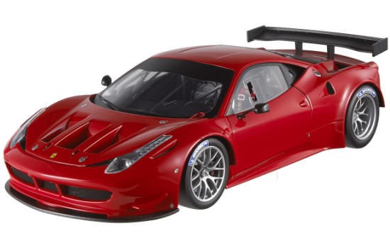 HOT WHEELS ELITE 1/18 FERRARI 458 ITALIA GT2 PRESENTATION VERSION RED 