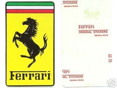 FERRARI 1 1/4 x 2 VINYL NOSE EMBLEM STICKER