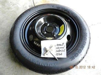 2012 2013 HYUNDAI ACCENT SPARE TIRE WHEEL DONUT 125/80/15 OEM