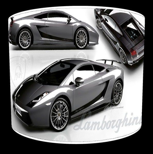 Lamborghini Gallardo Childrens Ceiling Table Drum Lampshade Lighting 