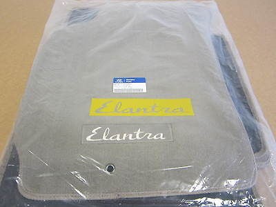 2001   2006 HYUNDAI ELANTRA NEW OEM LITE BEIGE FLOOR MAT SET 08140 