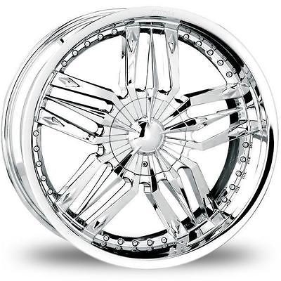 17 Inch 5x100 5x114.3 Chrome Pinnacle P23 Wheels Rims 5 Lug 17x7.5 