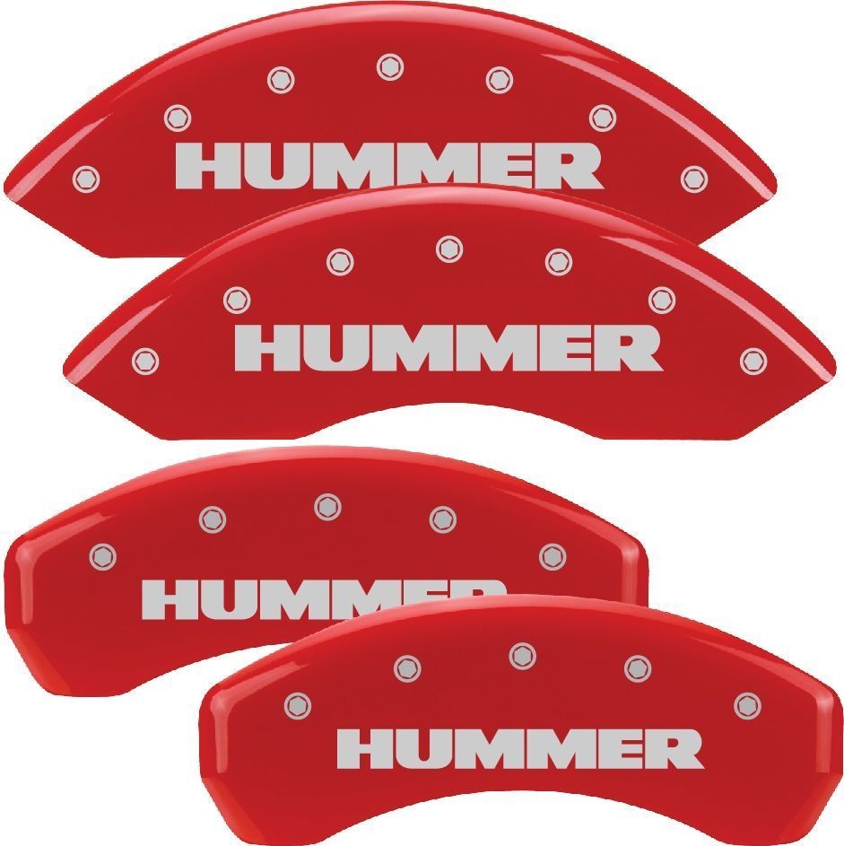 03 04 05 06 07 08 09 HUMMER H2 SUT MGP BRAKE CALIPER COVERS RED 14048