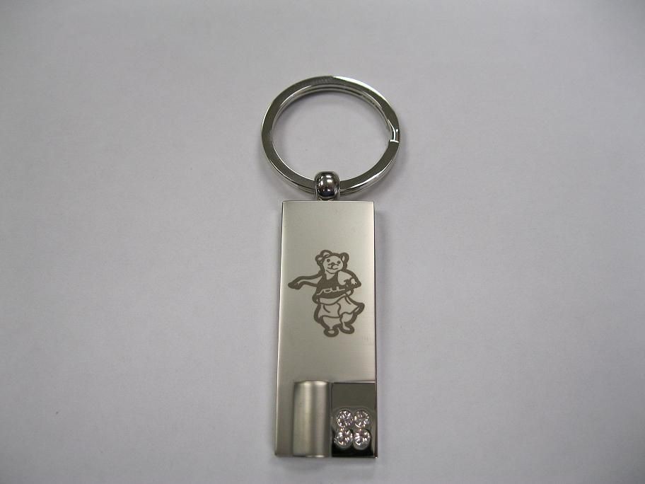 OEM NEW Hamster Girl Jewel Key Chain Chrome Silver Kia Soul UL010-AY726 