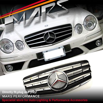 Black CL 4 GRILLE GRILL Mercedes Benz W211 07 08 E200 E280 E350 E500 E 