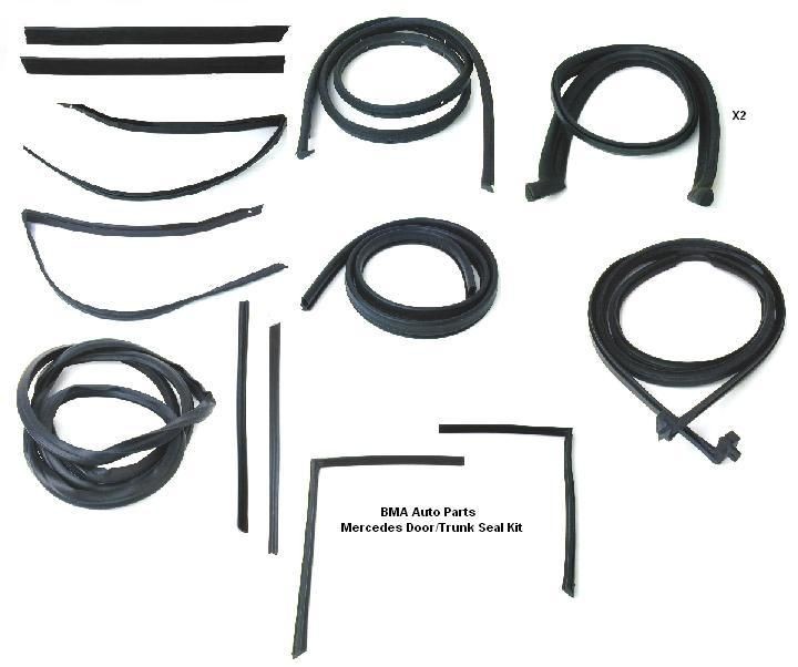 Mercedes Door Trunk Seal Seals Kit  380SL 450SL 560SL