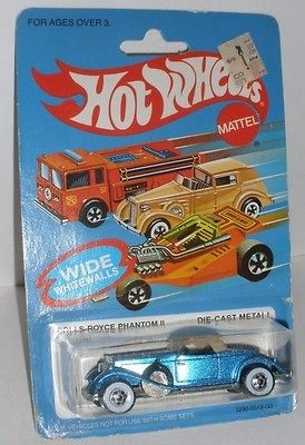 HOTWHEELS BLISTER PACK ROLLS ROYCE PHANTOM II METALFLAKE BLUE 