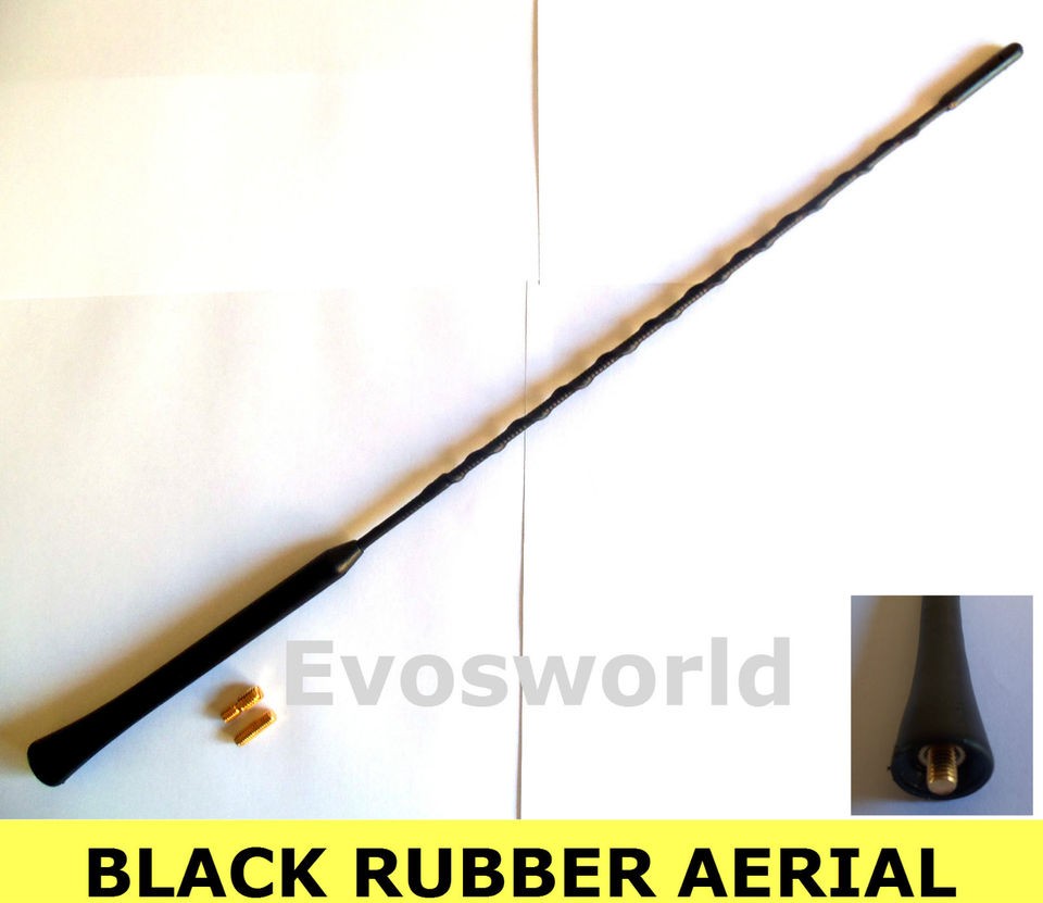 SKODA OCTAVIA BLACK RUBBER GENUINE REPLACEMENT AM/FM AERIAL ANTENNA 