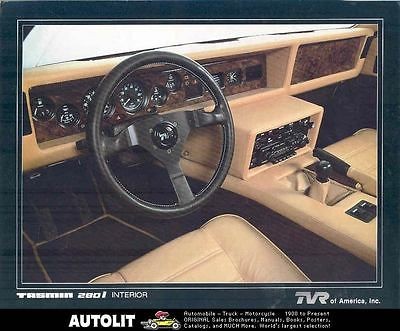 1982 1983 1984 TVR Tasmin 280i Convertible Brochure