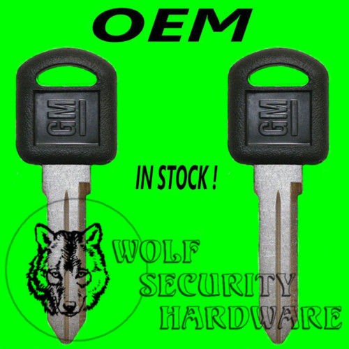 Lot of Two GM Logo OEM Uncut Key Blank ** IN STOCK **