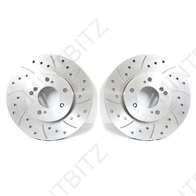 VOLVO S60 2.0 T 305mm 00  Drilled Front Brake Discs