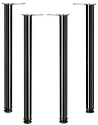   Flat Black Metal 34 1/4 Bar Top/Sofa Table Legs Adjustable 50011 4