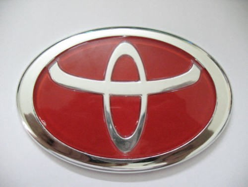 NEW RED UNIVERSAL TOYOTA EMBLEM HOOD TRUNK BADGE