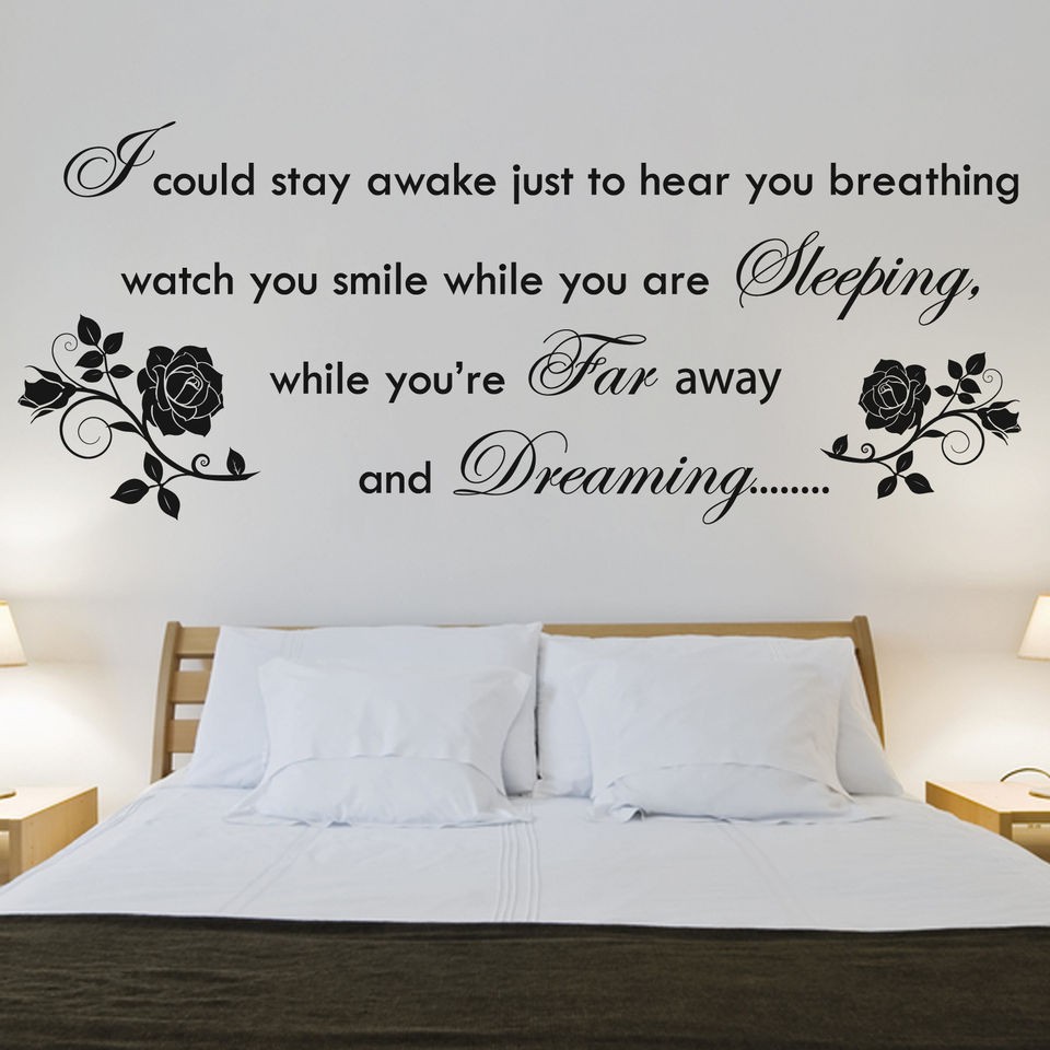 AEROSMITH, BREATHING, Extra Large, Large WALL STICKER, Quote, Bedroom 