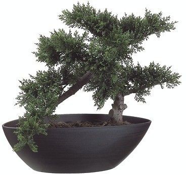 14.5 ARTIFICIAL BONSAI TREE PLANT TOPIARY IN OUTDOOR PATIO DECK 