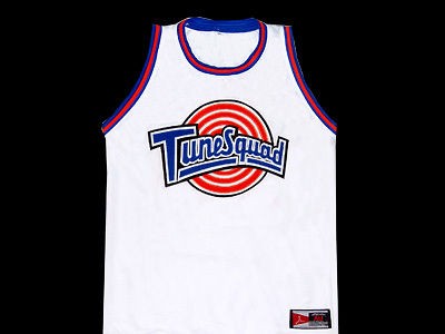 MICHAEL JORDAN TUNE SQUAD SPACE JAM MOVIE JERSEY WHITE NEW ANY SIZE