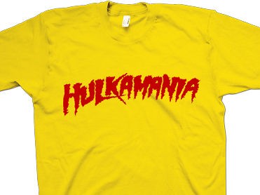 Hulkamania Hogan WWF Vintage Wrestling T Shirt S,M,L,XL