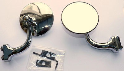 Quarterlight Clamp On Classic Car Circular Overtaking Mirror for Mini 