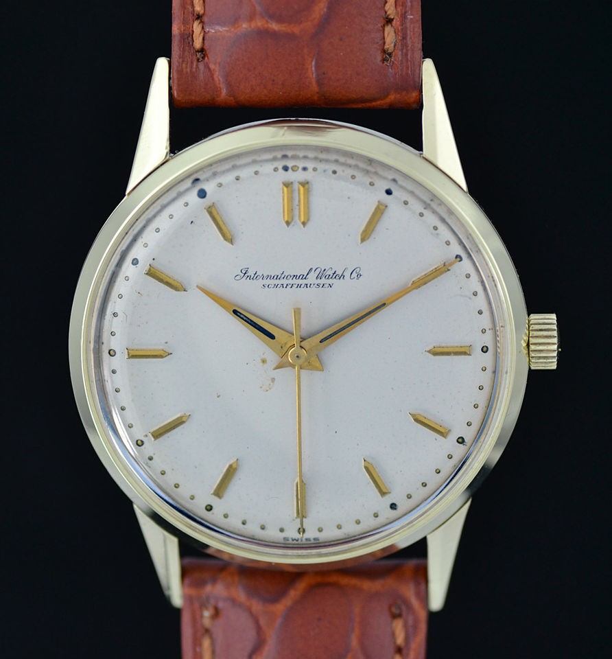 Vintage IWC International Watch Company 18k Gold Watch C89 Caliber