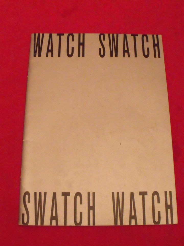 VINTAGE SWATCH WATCH CATALOGUE WATCH SWATCH COLLECTION SPRING/SUMMER 