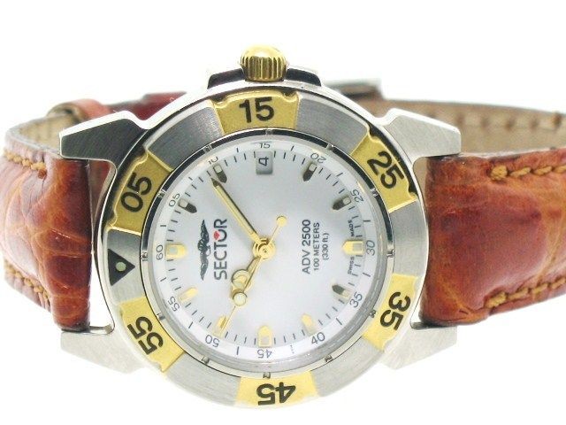 NEW WOMENS VINTAGE SECTOR WATCH ADV 2500 SWISS MADE 100 METER